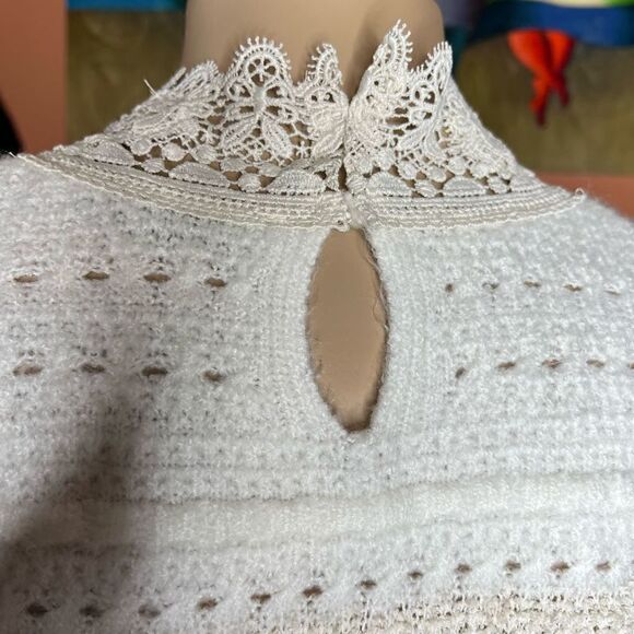 Zara lace cream oversized sweater - Picture 10 of 11